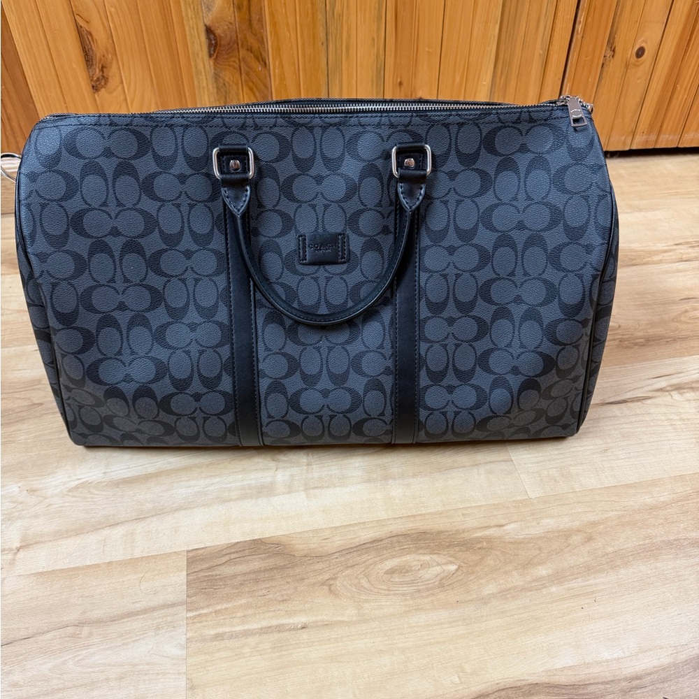 Coach Black Signature Duffel Bag